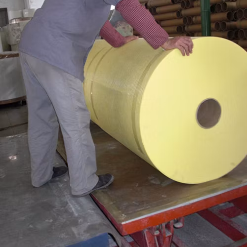 Tappetino in tessuto per coperture in fibra di vetro 30GSM 50GSM Colore giallo